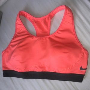 NIKE sports bra XS coral and grey